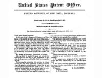 Edmund McIlhenny Patent